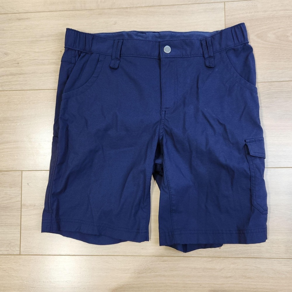Duluth Flex Dry on the Fly Shorts Womens 12 10" Blue Stretch Hiking Outdoor